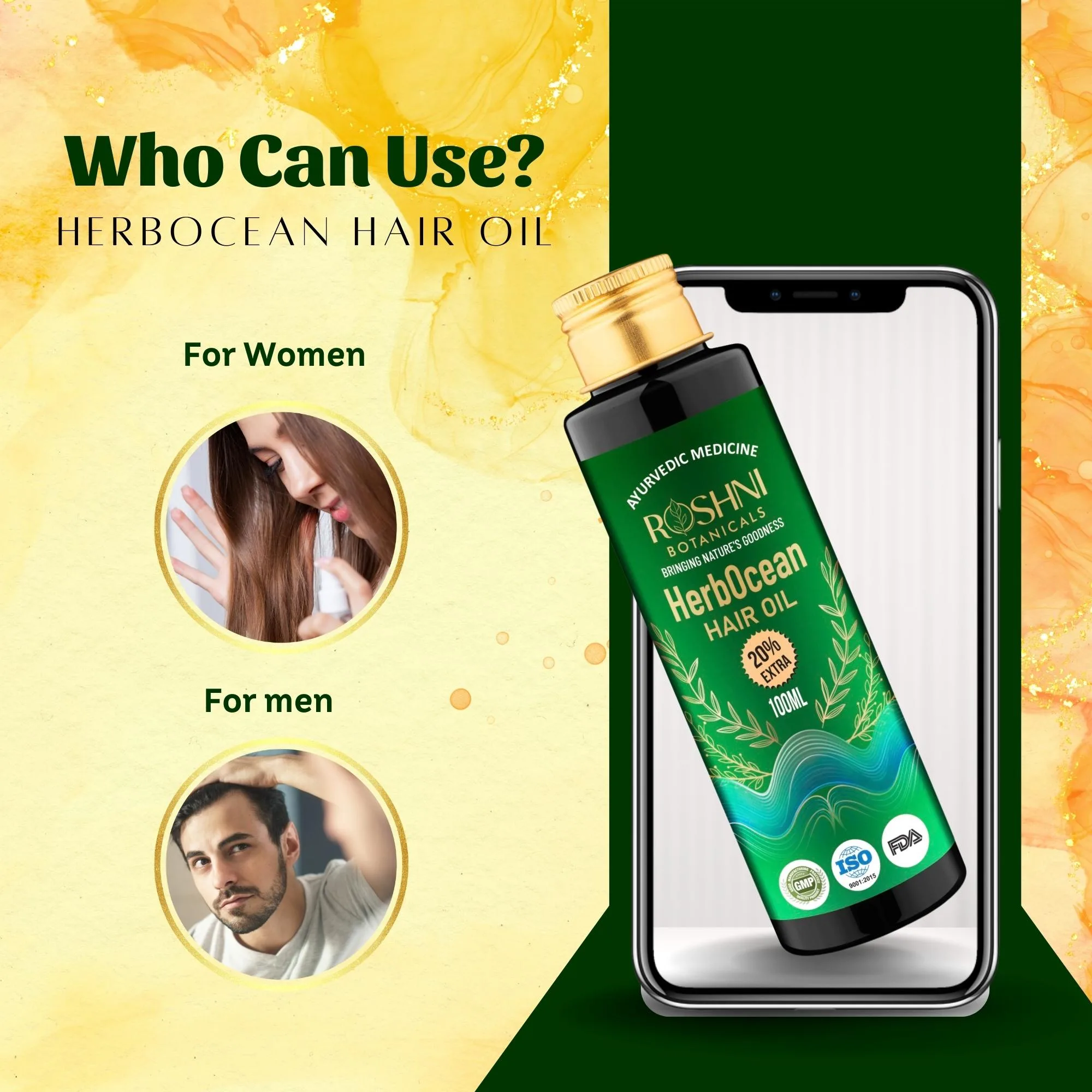 HerbOcean Ayurvedic Hair Fall Control Oil