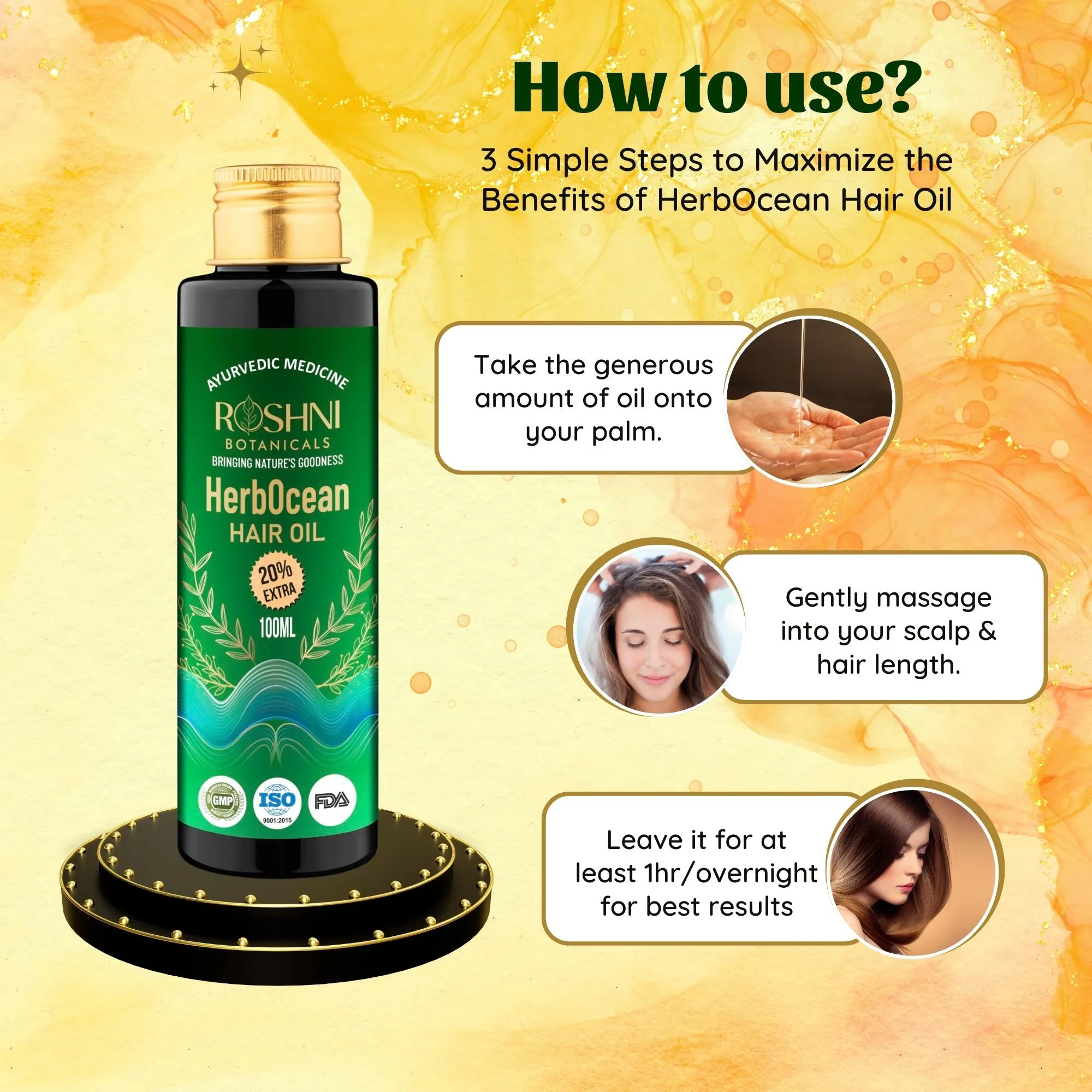 HerbOcean Ayurvedic Hair Fall Control Oil