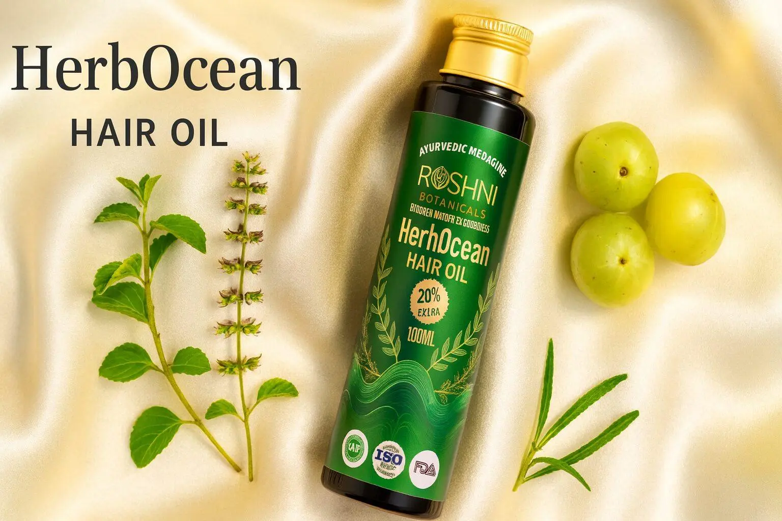 HerbOcean Hair Oil: The Ayurvedic Way to Care for Your Hair at Night to Help It Grow and Stay Safe