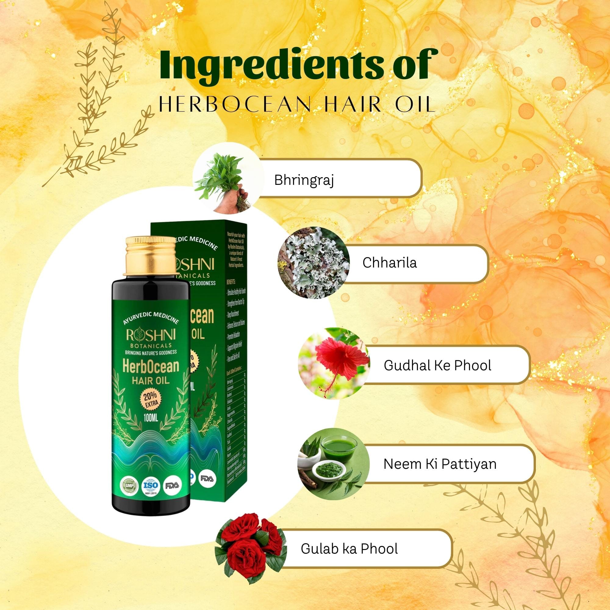 Ayurvedic hair oil for hair fall