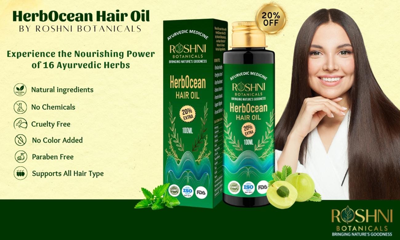 HerbOcean Hair Oil: The Natural Answer for Hair Fall Control