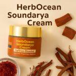 HerbOcean Soundarya Cream with saffron, sandalwood, manjistha, and licorice – Ayurvedic saffron cream for glowing skin